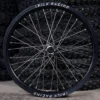 The 18” front wheel for a Surron e-bike.