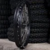 The 18” front wheel for a Surron e-bike.