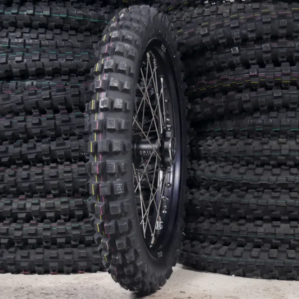 The 18" rear wheel is for a Talaria XXX e-bike with OFF-ROAD tires.