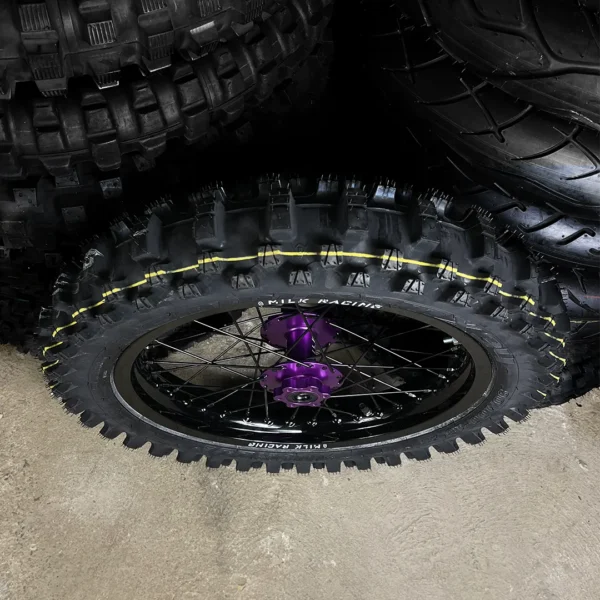 READY TO SHIP: 16" SURRON / E RIDE PRO SS 2.0 / TALARIA / XXX  OFF-ROAD REAR WHEEL PURPLE HUB - Image 3